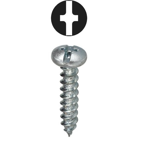 Dottie Sheet Metal Screw Kit, Zinc Plated Finish, Carbon Steel, Pan Head Phillips/Slotted Drive 8PS